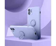 Dėklas Oem Case for iPhone 16 PRO Silicone Ring violetinė