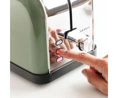 Taurus Vintage Olive-Coloured Toaster, 1500 W