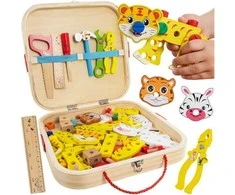 Kruzzel 26581 Wooden Tool Box