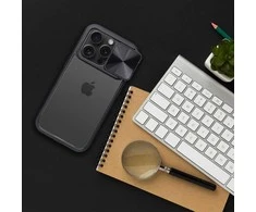 Dėklas Oem Case for iPhone 15 PLUS Slider juodas