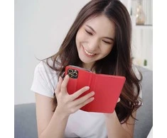 OEM atverčiamas dėklas Oppo Reno 14 5G Smart Case Book, raudonas