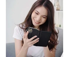 Atverčiamas dėklas, skirtas Realme 14 PRO PLUS Smart Case Book, juodas