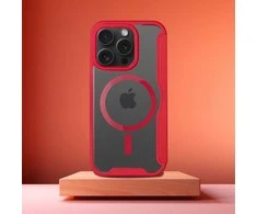 Oem SMART MAG Knygų dėklas, suderinamas su MagSafe, skirtas IPHONE 15 Pro Max raudonas