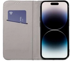 OEM atverčiamas dėklas iPhone 16 PLUS Smart Magneto tamsi žalia