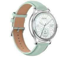 Išmanusis laikrodis COLMI L28 Smart Watch (Sidabrinis-žalias + žalias leather strap)