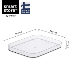 SMARTSTORE Dangtis daiktadėžei 10790, skaidri, 19.5 x 14.5 x 2.5 cm