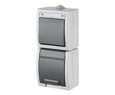 Socket and switch block ELEKTRO-PLAST AQUANT