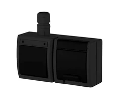 Socket and switch block ELEKTRO-PLAST AQUANT