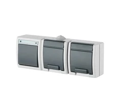 Socket and switch block ELEKTRO-PLAST AQUANT