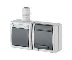 Socket and switch block ELEKTRO-PLAST AQUANT