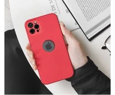 OEM dėklas, skirtas iPhone 15 PRO MAX, minkštas, raudonas