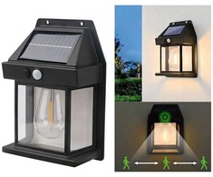 Lampa Solar LED garden lamp facade RC-K-1536 juodas
