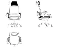 Bemondi SPECTRUM ergonomic office chair juodas