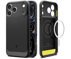 Dėklas SPIGEN case RUGGED ARMOR compatible with MagSafe for IPHONE 18 Pro / 17 Pro matte juodas