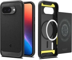 Spigen Rugged Armor Mag MagSafe dėklas, skirtas Google Pixel 9A – Matinis Juodas
