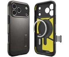Dėklas SPIGEN case TOUGH ARMOR T compatible with MagSafe for IPHONE 18 Pro / 17 Pro gunmetal