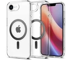 „Spigen Ultra Hybrid MagSafe“ dėklas, skirtas „iPhone 16e“ / „17e“ iš anglies pluošto – skaidrus