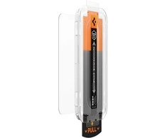 „Spigen Glass tR EZ Fit Pro HD“ (privatumo apsauga) 1 vnt., skaidrus - iPhone 17/16 Pro / 17