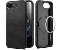 „Spigen Liquid Air MagSafe“ dėklas, skirtas iPhone 16e / 17e – matinis juodas