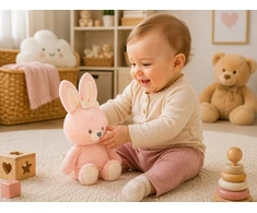 Spin Master Plush RABBIT mascot 40cm - soft, powder pink ZA6718