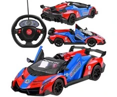Jokomisiada sportinis automobilis su atidaromomis durelėmis + RC0583 nuotolinio valdymo pultas