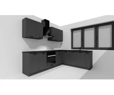 STOLKAR Cosmo Design ANIKA graphite/graphite 2.0/2.6 kitchen furniture set