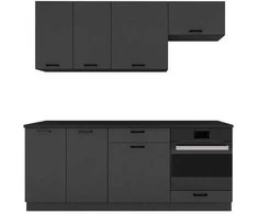 STOLKAR Cosmo Design ANIKA graphite/graphite 2.0 kitchen furniture set