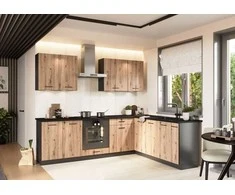 STOLKAR Cosmo Design ANIKA kitchen furniture set, artisan oak/graphite 2.0/2.6