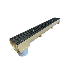 Stora_Drain Drenažo latakas su Ø 110 mm vamzdžiu Stora Drain Self, 1 m