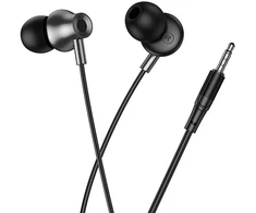 su laidu ausinės su mikrofonu Jack 3,5 mm Hoco M119 juodas