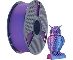 Sunlu PLA+ Silk Dual Color Filament (Raudona and Mėlyna)
