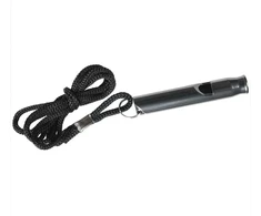 helikon Survival whistle, aliuminio , juodas