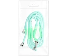 Dėklas OEM SWING (6 mm) telefono virvelė, reguliuojamo ilgio telefono pakabukas / laido ilgis 165 cm (maks. 82,5 cm kilpoje) / ant peties arba kaklo - lite žalias