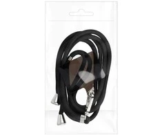 Dėklas OEM SWING (6 mm) telefono virvelė, reguliuojamo ilgio telefono pakabukas / laido ilgis 165 cm (maks. 82,5 cm kilpoje) / ant peties arba kaklo - juodas