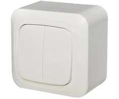 Jungiklis LIREGUS ALFA, 2 klav., baltos spalvos