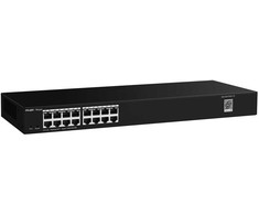 Šakotuvas „Ruijie Networks RG-ES200“ valdomas L2 gigabito eterneto (10/100/1000) darbalaukyje / sienoje montuojamas juodas