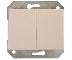 Jungiklis VILMA XP500, 2 klav., baltos spalvos, IP44