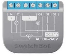 „SwitchBot“ relinis jungiklis, 2PM išmanusis dviejų kanalų jungiklis