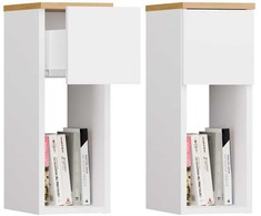 Top E Shop GALAX 20/1S Baltas/ARTISAN BEDSIDE TABLE