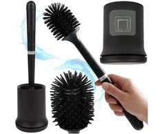 Silicone bathroom brush juodas Ruhhy 25882