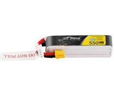 Gens Ace &amp; Tattu Tattu 3s 550mAh 95C 11.4V HV Lipo baterija su XT30 kištuku Long-Pack
