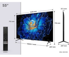 Televizorius TCL C61KS 55C61KS TV 139.7 cm (55") 4K Ultra HD Smart TV Wi-Fi Juodas