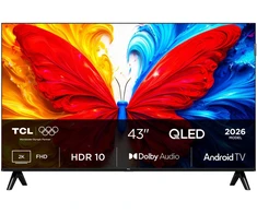 TCL S5L 43S5L TV 109.2 cm (43") Full HD Smart TV Wi-Fi Juodas 300 cd/m²