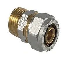 Tdm_Brass Užveržiamas antgalis 1030, 1" x 32 mm, išorinis sriegis