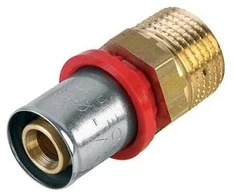 Tdm_Brass Presuojamasis adapteris 1630, 20 mm x 3/4″, išor. sriegis