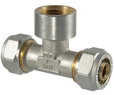 Tdm_Brass Užveržiamas trišakis 1055, 3/4" x 26 mm, vidinis sriegis