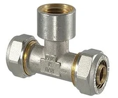 Tdm_Brass Užveržiamas trišakis 1055, 3/4" x 20 mm, vidinis sriegis
