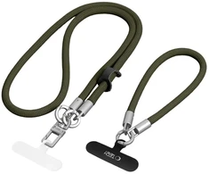Tech-Protect C10S ROPE CROSSBODY &amp; WRIST ALYVŲ ŽALUMO/TITANO SPALVOS