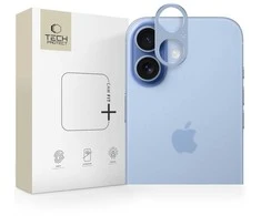 „Tech-Protect Camalloy Fit+“ kameros stiklas, skirtas „iPhone 17“ - Mėlyna