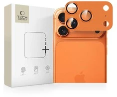 „Tech-Protect Camfull Fit+“ kameros objektyvo stiklas, skirtas „iPhone 17 Pro“ – oranžinis